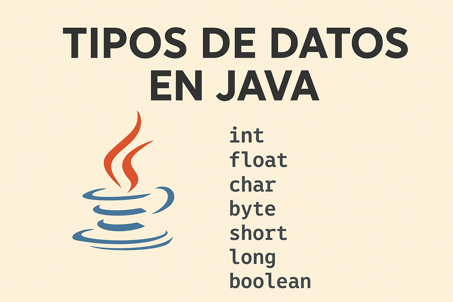 tipos de datos en java